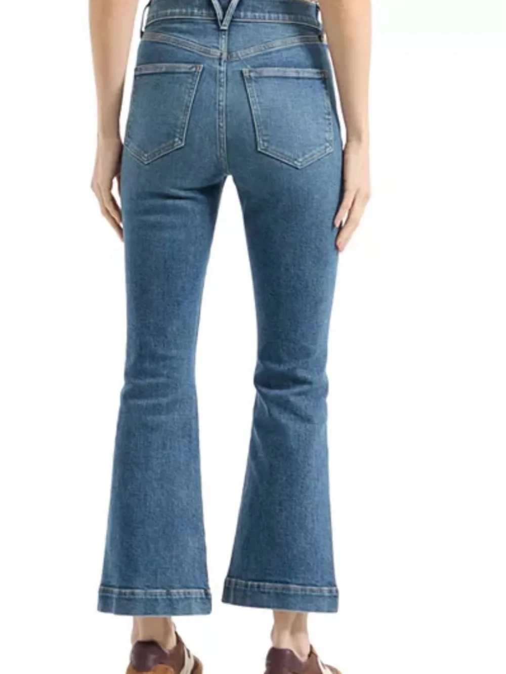 Veronica Beard Carson Ankle Flare High Rise Jeans